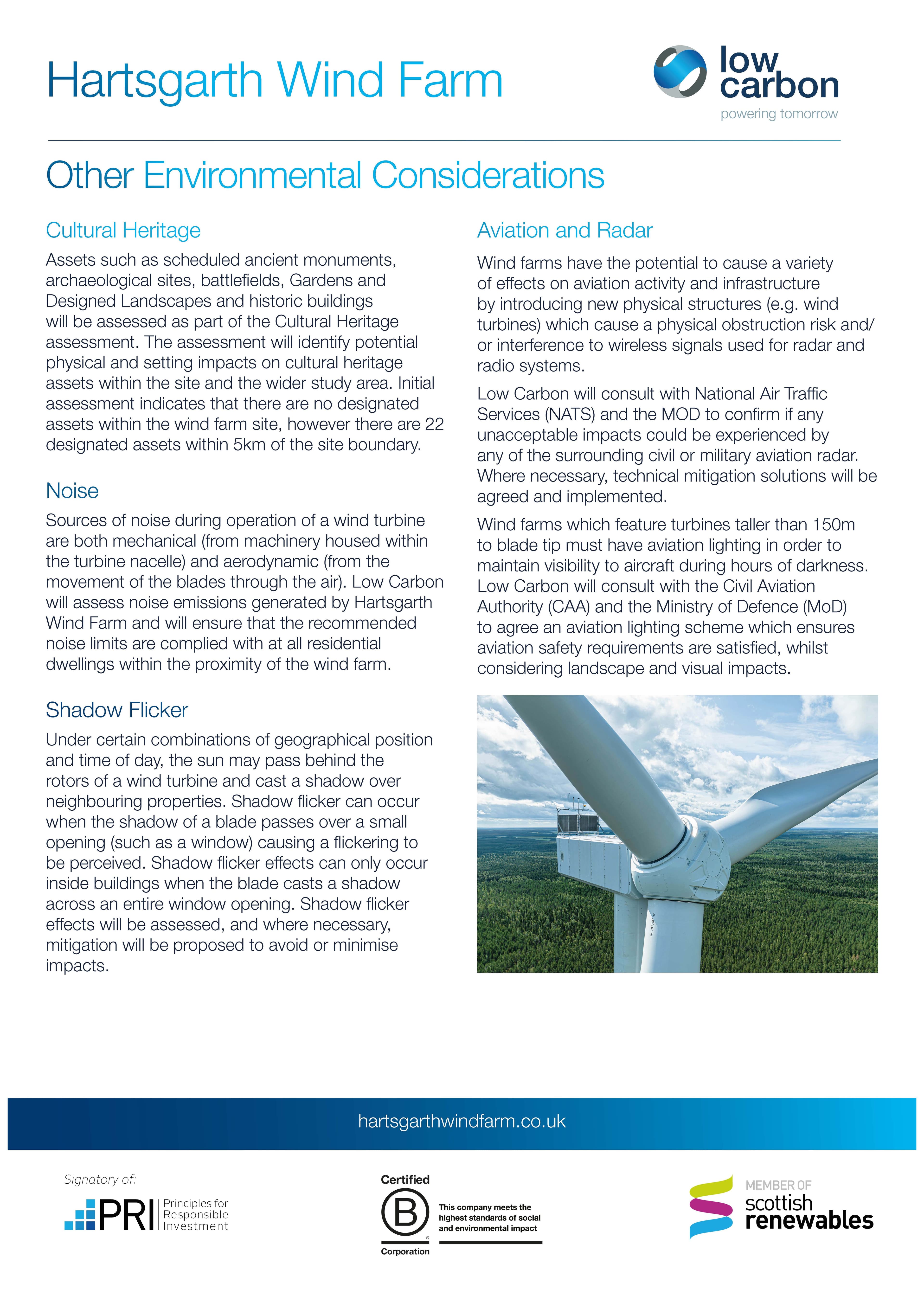 Other Environmental Considerations